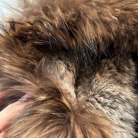 The Kooples real leather real fur hooded leather jacket size small - Picture 10 of 15